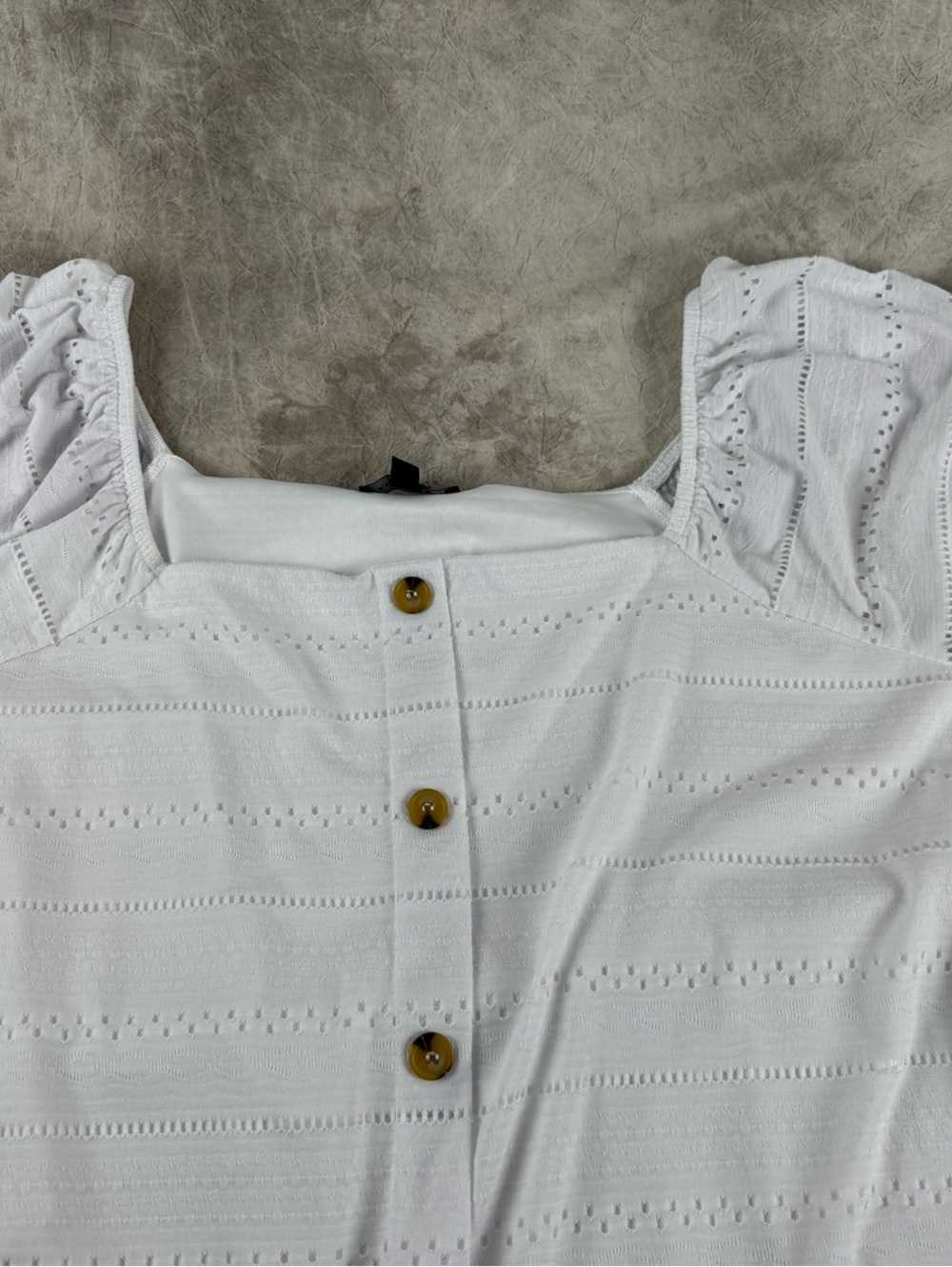 Lane Bryant White Scoop Neck Knit Top 18/20 Summer Airy Top